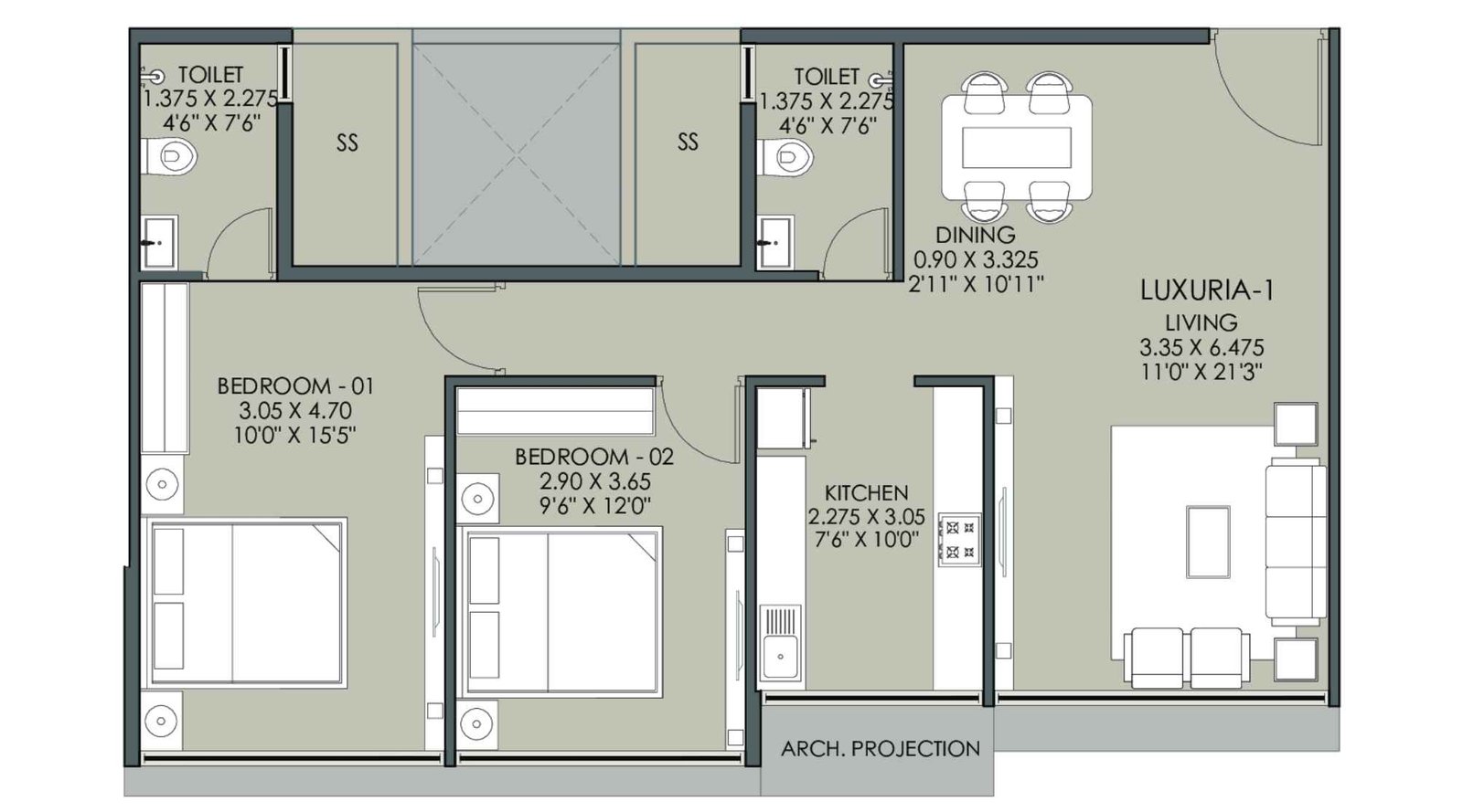 Platinum-Sicily-2-bhk-unit-plan-image-1